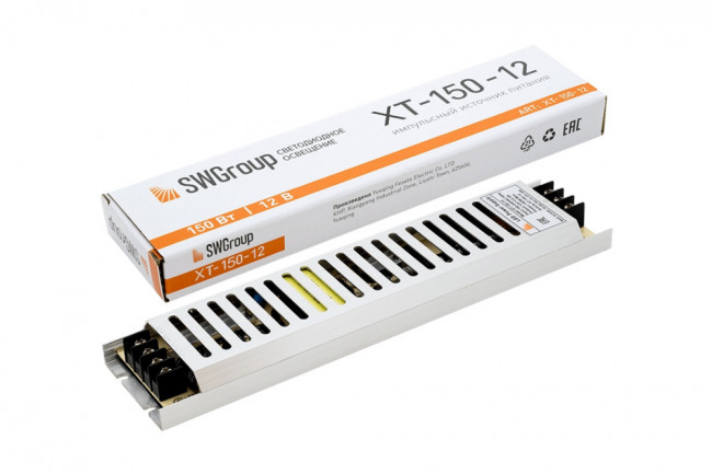 Блок питания ультратонкий SWG XT-150-12