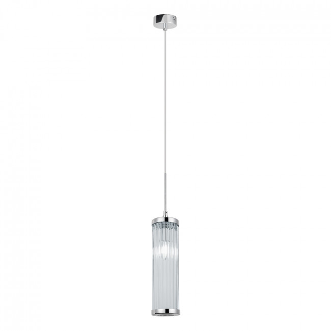 Светильник подвесной Crystal Lux TADEO SP1 D100 CHROME/TRANSPARENTE