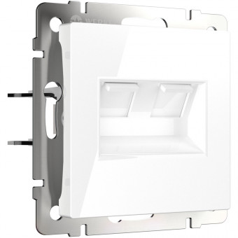 Розетка двойная Ethernet RJ-45 (белый) Werkel W1181101 (a051115) Розетка двойная Ethernet RJ-45 (белый) Werkel W1181101 (a051115)