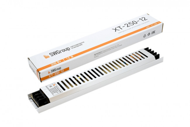 Блок питания ультратонкий SWG XT-250-12