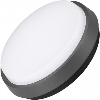Уличный потолочный светильник светодиодный защищенный LGD-GIRO-R175-10W Warm3000 (GR, 110 deg, 230V) (Arlight, IP54 Металл, 3 года) 029948