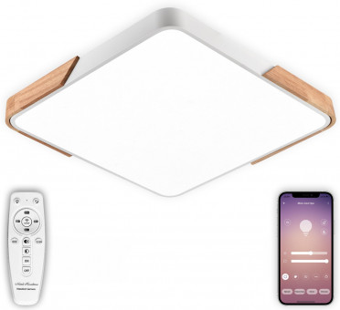 Потолочный светильник светодиодный Natali Kovaltseva Scandinavian LED LAMPS 81411 с пультом ДУ 140W, белый, LED