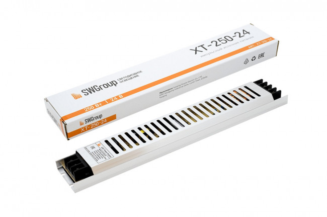 Блок питания 220V ультратонкий SWG XT-250-24