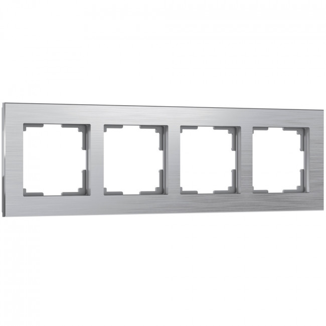 Рамка на 4 поста Aluminium (алюминий) Werkel W0041706 (a050953)