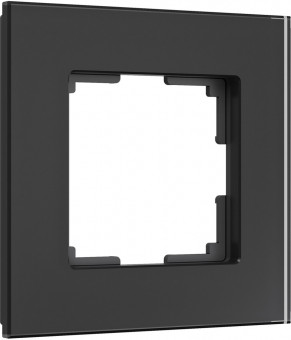 Рамка на 1 пост (черный, стекло soft-touch) Werkel W0013108 (a064572)