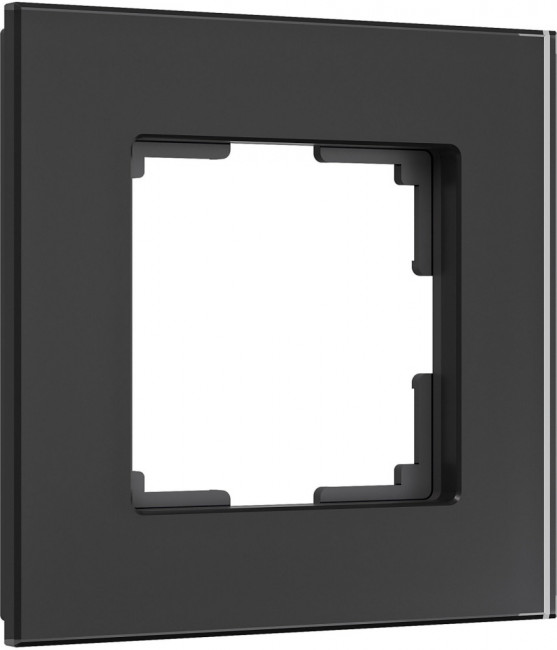 Рамка на 1 пост (черный, стекло soft-touch) Werkel W0013108 (a064572)
