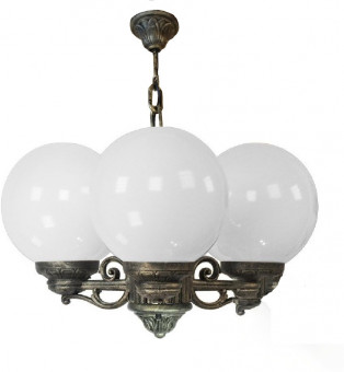 Уличный светильник IP55 подвесной Fumagalli GLOBE 250 G25.120.S30.BYF1R