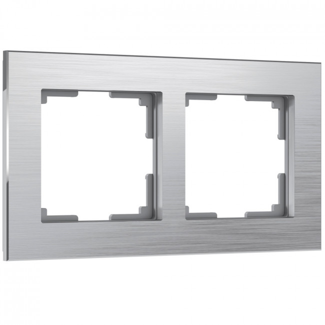 Рамка на 2 поста Aluminium (алюминий) Werkel W0021706 (a050957)