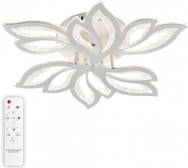 Потолочная люстра светодиодная с пультом ДУ Natali Kovaltseva Simply LED LAMPS 81424 120W, белый, LED