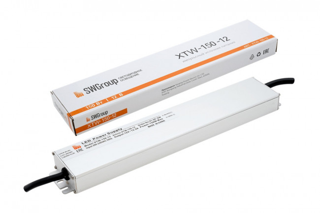 Блок питания ультратонкий IP67 SWG XTW-150-12