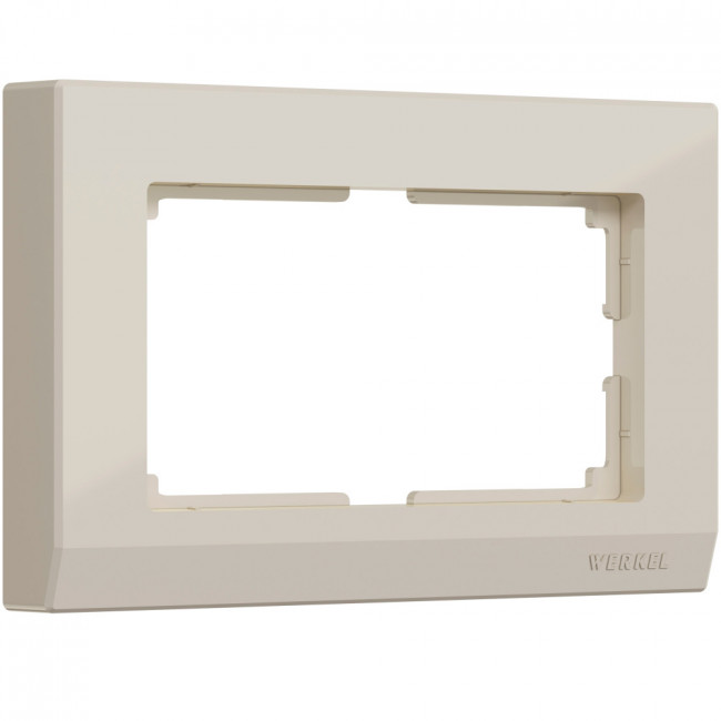 Рамка для двойной розетки Stark (слоновая кость) Werkel W0081803 (a050906)