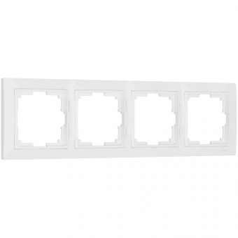 Рамка на 4 поста Snabb basic (белый) Werkel W0042001 (a051301) Рамка на 4 поста Snabb basic (белый) Werkel W0042001 (a051301)