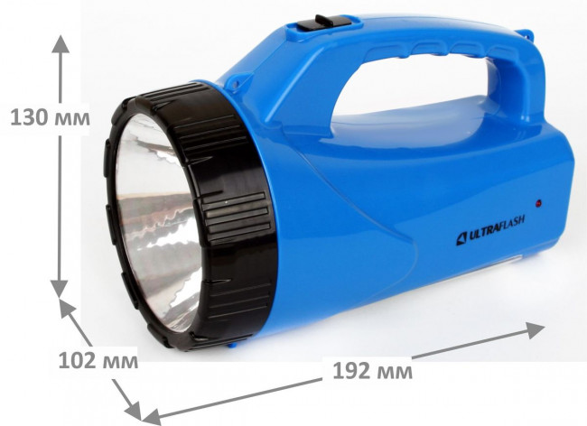 Рабочий светодиодный фонарь Ultraflash Accu Profi аккумуляторный 195х125 120 лм LED3818SM 12889