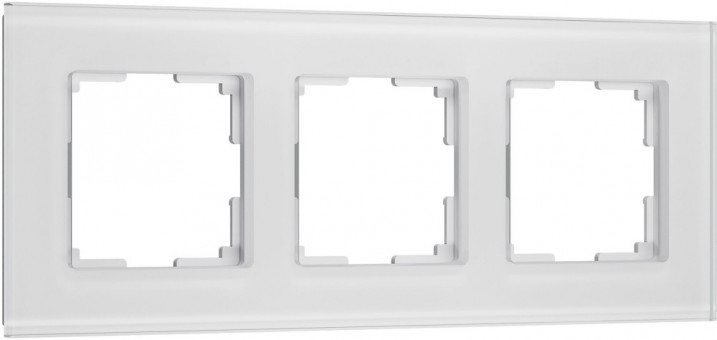 Рамка на 3 поста (белый, стекло soft-touch) Werkel W0033101 (a064566)