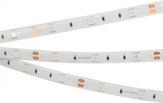 Светодиодная лента влагозащищенная RTW 2-5000SE 12V Green (5060, 150 LED, LUX) (Arlight, 7.2 Вт/м, IP65) 016508