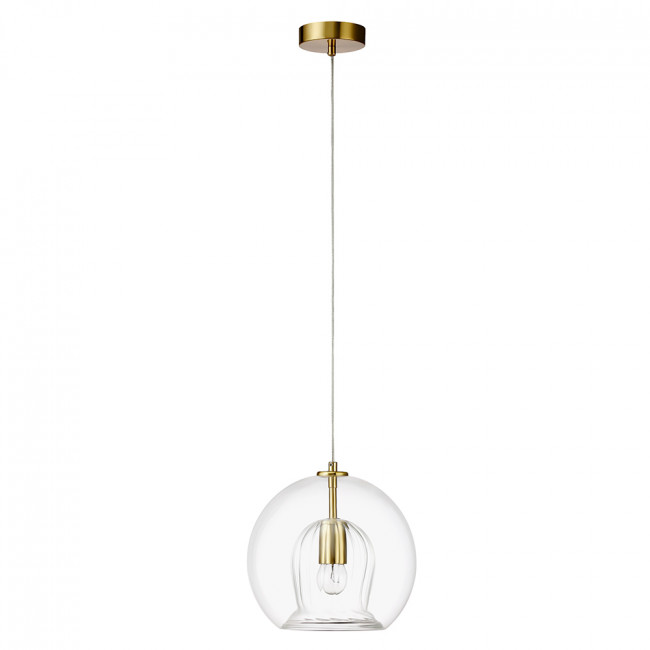 Светильник подвесной Crystal Lux LUISA SP1 BRASS/TRANSPARENT