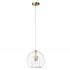 Светильник подвесной Crystal Lux LUISA SP1 BRASS/TRANSPARENT