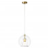 Светильник подвесной Crystal Lux LUISA SP1 BRASS/TRANSPARENT