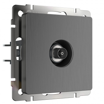 ТВ-розетка оконечная (графит рифленый) Werkel W1183004 (a050758) ТВ-розетка оконечная (графит рифленый) Werkel W1183004 (a050758)