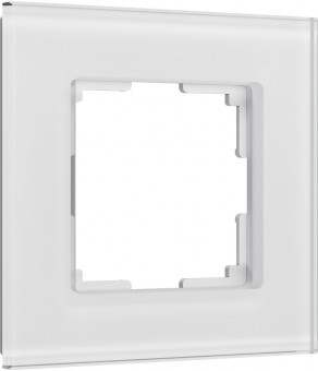 Рамка на 1 пост (белый, стекло soft-touch) Werkel W0013101 (a064564)