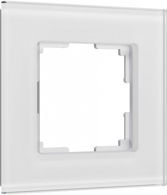 Рамка на 1 пост (белый, стекло soft-touch) Werkel W0013101 (a064564)