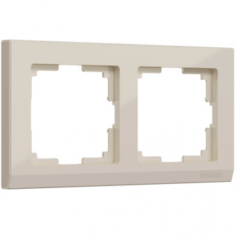 Рамка на 2 поста Stark (слоновая кость) Werkel W0021803 (a050920) Рамка на 2 поста Stark (слоновая кость) Werkel W0021803 (a050920)