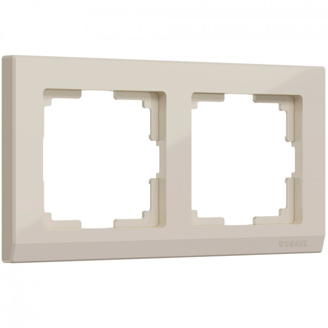 Рамка на 2 поста Stark (слоновая кость) Werkel W0021803 (a050920)