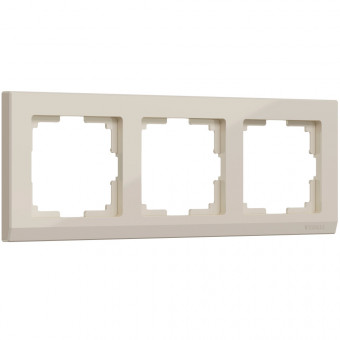 Рамка на 3 поста Stark (слоновая кость) Werkel W0031803 (a050910) Рамка на 3 поста Stark (слоновая кость) Werkel W0031803 (a050910)