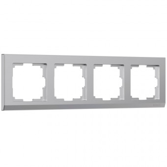 Рамка на 4 поста Stark (серебряный) Werkel W0041806 (a050912) Рамка на 4 поста Stark (серебряный) Werkel W0041806 (a050912)