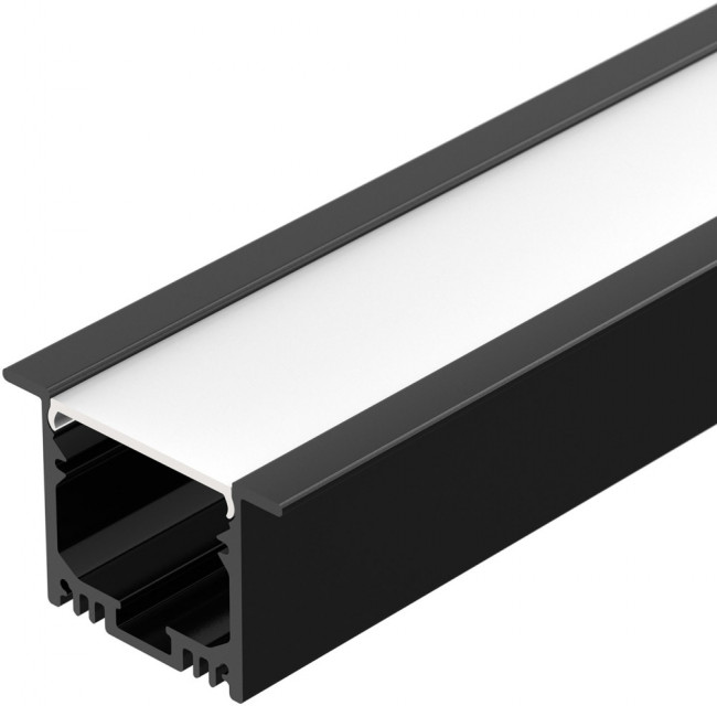 Профиль SL-LINIA49M-F-2000 BLACK (Arlight, Алюминий) 036513