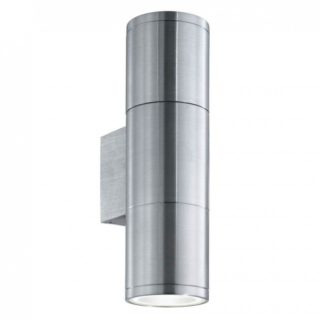 Уличный настенный светильник Ideal Lux Gun AP2 Small Alluminio 033013