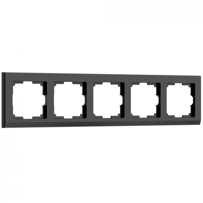 Рамка на 5 постов Stark (черный) Werkel W0051808 (a050926)