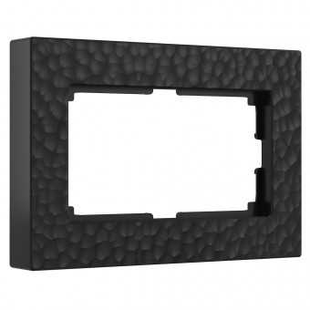 Рамка для двойной розетки Hammer (черный) Werkel W0082408 (a052535)