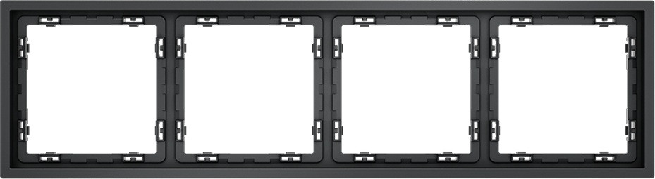 Рамка на 4 поста (графит) Voltum S70 VLS100407