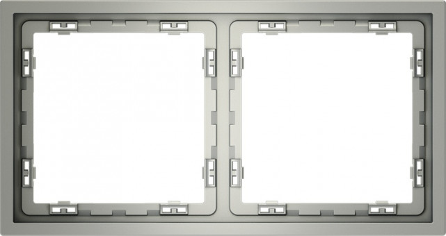 Рамка на 2 поста (сталь) Voltum S70 VLS100205