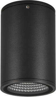 Уличный потолочный светильник светодиодный защищенный LGD-FORMA-SURFACE-R90-12W Warm3000 (BK, 44 deg, 230V) (Arlight, IP54 Металл, 3 года) 037262