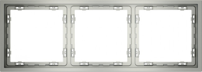 Рамка на 3 поста (сталь) Voltum S70 VLS100305