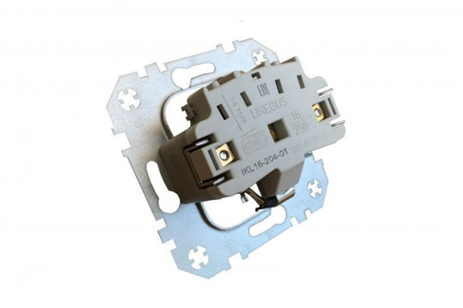 Розетка 2P+E Liregus Retro с крышкой кремовый омбре 29-123
