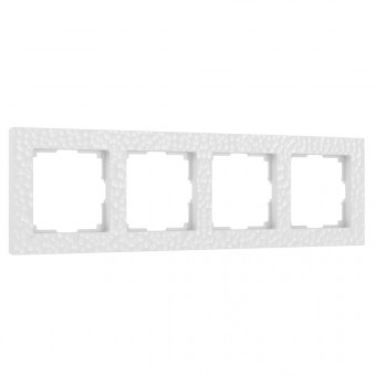 Рамка на 4 поста Hammer (белый) Werkel W0042401 (a052523)