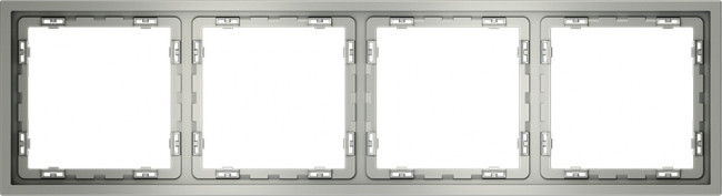 Рамка на 4 поста (сталь) Voltum S70 VLS100405