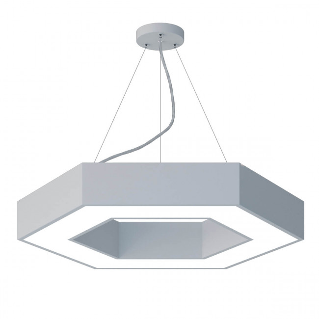 Подвесной светодиодный cветильник Geometria ЭРА Hexagon SPO-123-W-40K-045 45Вт 4000К белый Б0050554 Подвесной светодиодный cветильник Geometria ЭРА Hexagon SPO-123-W-40K-045 45Вт 4000К белый Б0050554