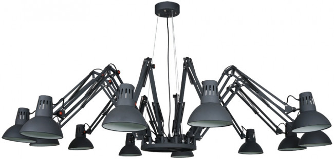 Большая люстра паук Arte Lamp Ragno A2043SP-12BK