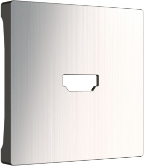 Накладка для розетки HDMI (глянцевый никель) Werkel WL02-HDMI-CP (a040418)