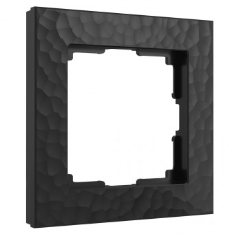 Рамка на 1 пост Hammer (черный) Werkel W0012408 (a052513)