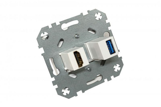 Розетка HDMI/USB Liregus Retro коричневый омбре 29-039 Розетка HDMI/USB Liregus Retro коричневый омбре 29-039