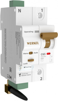 Умный автоматический выключатель 1 P 63 A C 6 kA Werkel W1001P6301 (a063126)