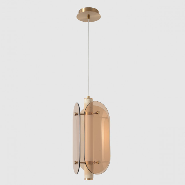 Светильник подвесной Crystal Lux AMARILLO SP18W LED BRASS