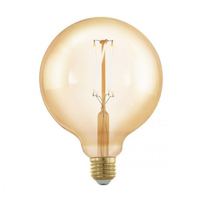Лампа светодиодная филаментная диммируемая Eglo E27 4W 2200К янтарь 12862