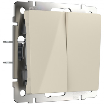 Выключатель двухклавишный (слоновая кость) Werkel W1120003 (a051475)