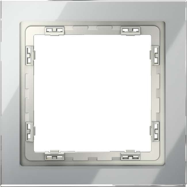 Рамка на 1 пост (сталь, стекло) Voltum S70 VLS110105